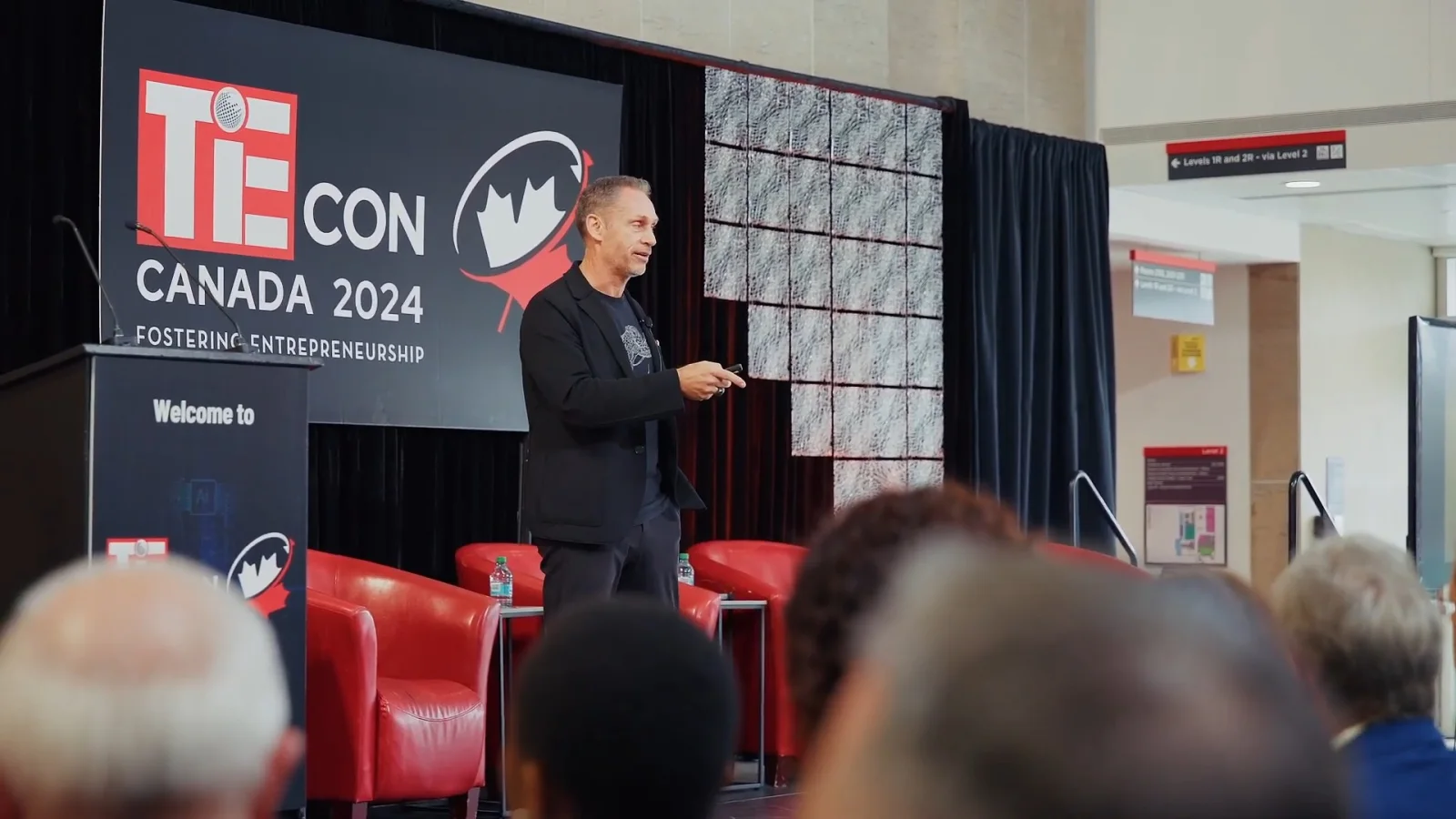Michael Chase keynoting at TiECon Canada 2024 in Ottawa